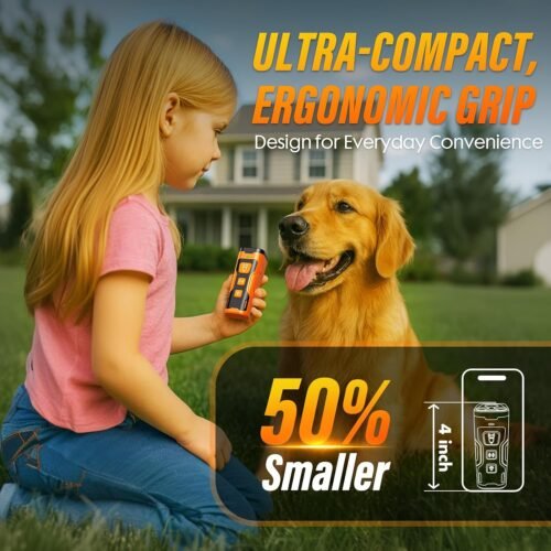 Dog Bark Deterrent Device, 3X Ultrasonic Anti Barking, 6 Training Modes 23 FT Range Barks No More Indoors Outdoors Behavior Correct Safe & Humane Rechargeable Compact Bark Control for Dogs - Image 7