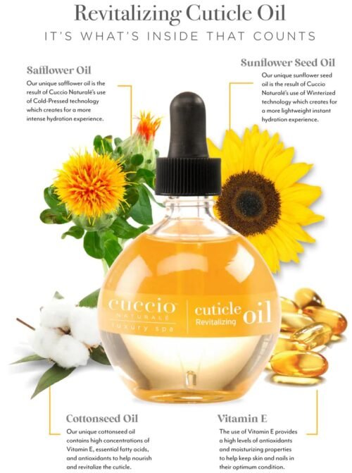 Cuccio Naturale Revitalizing- Hydrating Oil For Repaired Cuticles Overnight - Remedy For Damaged Skin And Thin Nails - Paraben /Cruelty-Free Formula - Milk And Honey - 2.5 Oz - Image 3