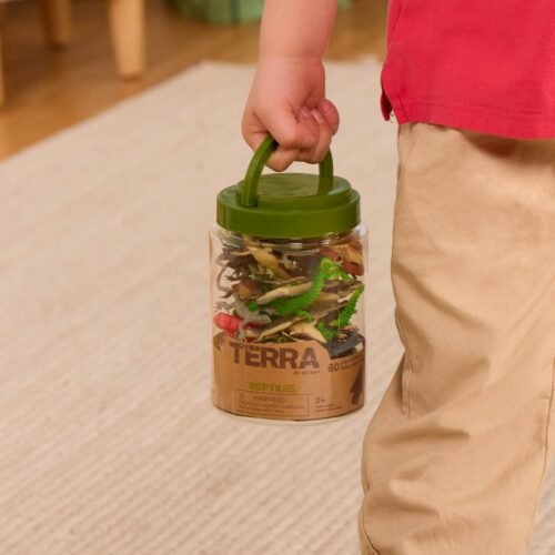 Terra by Battat – 60 Pieces Lizard Animal Tube – Realistic Plastic Reptile & Amphibian Figurines – Frog, Alligator, Snake & More – Educational Toys for Kids & Toddlers, 3+ Years - Image 4