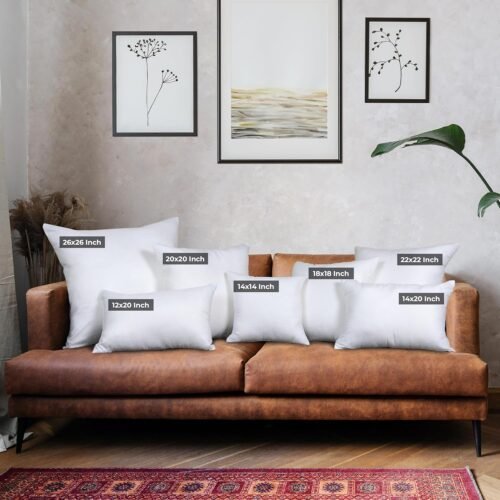 Utopia Bedding Throw Pillows (Set of 4, White), 18 x 18 Inches Pillows for Sofa, Bed and Couch Decorative Stuffer Pillow - Image 3