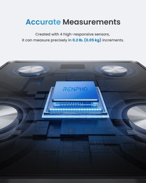 RENPHO Smart Scale for Body Weight, Digital Bathroom Scale BMI Weighing Bluetooth Body Fat Scale, Body Composition Monitor Health Analyzer with Smartphone App, 400 lbs - Elis 1 - Image 3