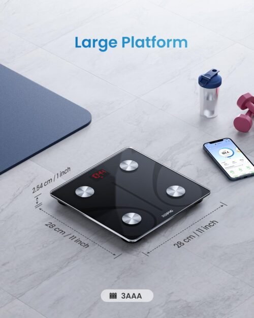 RENPHO Smart Scale for Body Weight, Digital Bathroom Scale BMI Weighing Bluetooth Body Fat Scale, Body Composition Monitor Health Analyzer with Smartphone App, 400 lbs - Elis 1 - Image 8