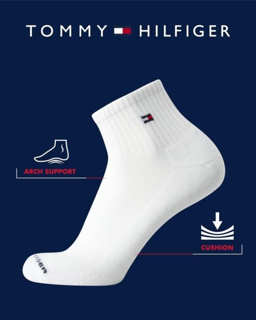 Tommy Hilfiger Men's Socks - Cushion Quarter Cut Ankle Socks (12 Pack) - Image 4