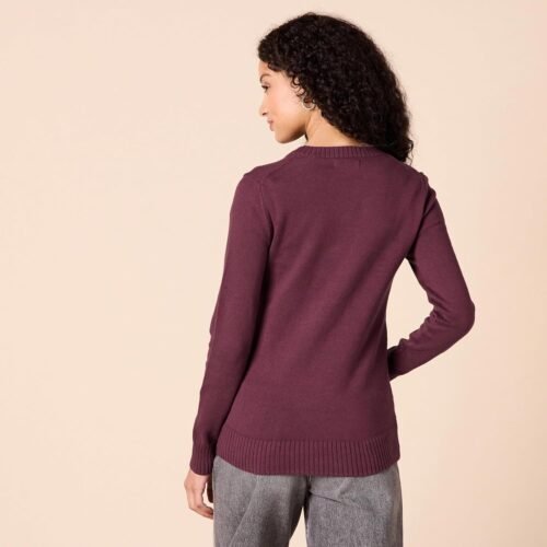 Amazon Essentials Women's Crewneck Sweater, 100% Cotton, Plus Size Available - Image 4