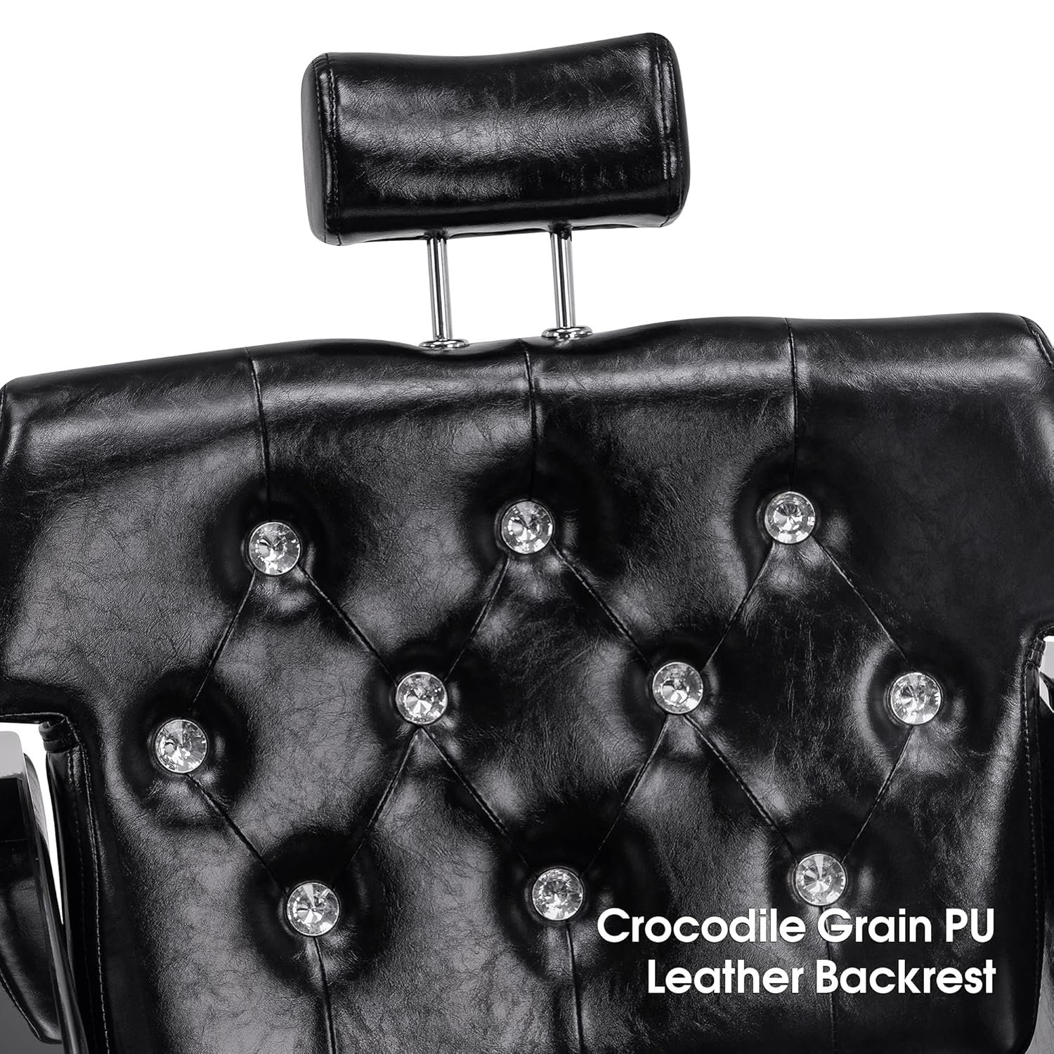 BarberPub Barber Chair Reclining Salon Chair for Hair Stylist, Antique Hair Spa Salon Styling Beauty Equipment 8132 (Black) - Image 8