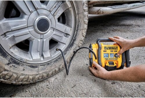 DEWALT Tire Inflator Portable Air Compressor 20V MAX, Air Pump with Automatic Shut Off, LED Light, Tool Only (DCC020IB) - Image 11