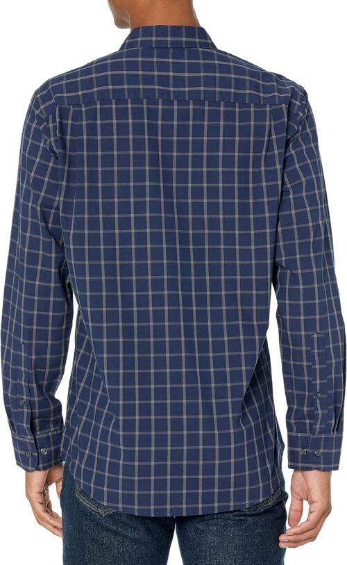 Amazon Essentials Men's Regular-Fit Long-Sleeve Casual Poplin Shirt - Image 4