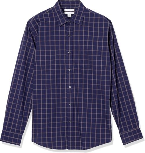 Amazon Essentials Men's Regular-Fit Long-Sleeve Casual Poplin Shirt - Image 8