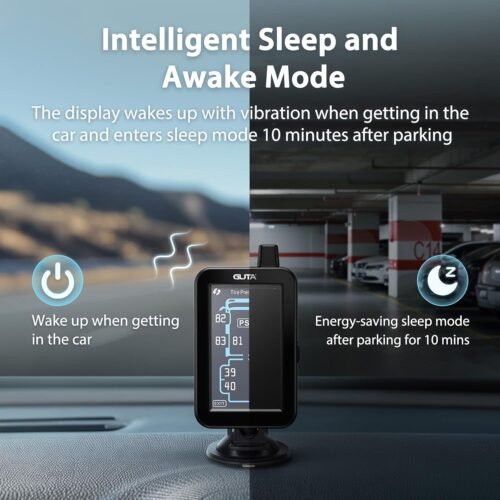 GUTA Tire Pressure Monitoring System, Trailer TPMS with Color Touchscreen Display & 4 Flow Thru Sensor, 6 Alert Modes, Tire Pressure Monitor for RV, Camper, Semi, 5th Wheel (0-188PSI) - Image 9