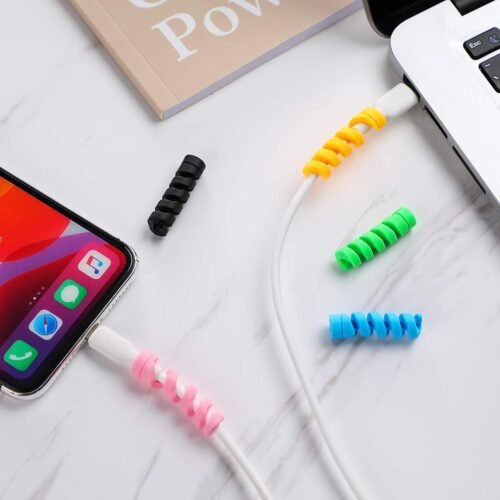 Flutesan 40 Pieces Phone Protect Accessory Charging Cable Protectors Cute Charger Protectors Cord Saver USB Charger for Cellphone Data Lines, Various Styles - Image 7