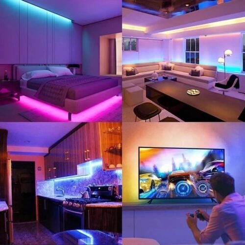 DAYBETTER LED Strip Lights 130ft Lights Strip for Bedroom, Desk, Indoor Room Bedroom Brithday Gifts RGB Decor with Remote and 24V Power Supply - Image 7