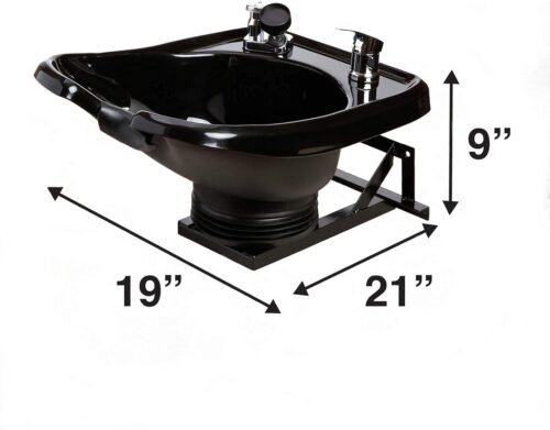 Wall-Mounted, Tilting, ABS Plastic, Shampoo Bowl TLC-B13-WT - Image 4
