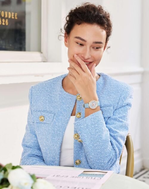 GOLDEN MAPLE Dainty Watches for Women, Mother-of-Pearl Dial and Swiss Quartz Movement, Ladies Watch with Leather Strap - Image 3
