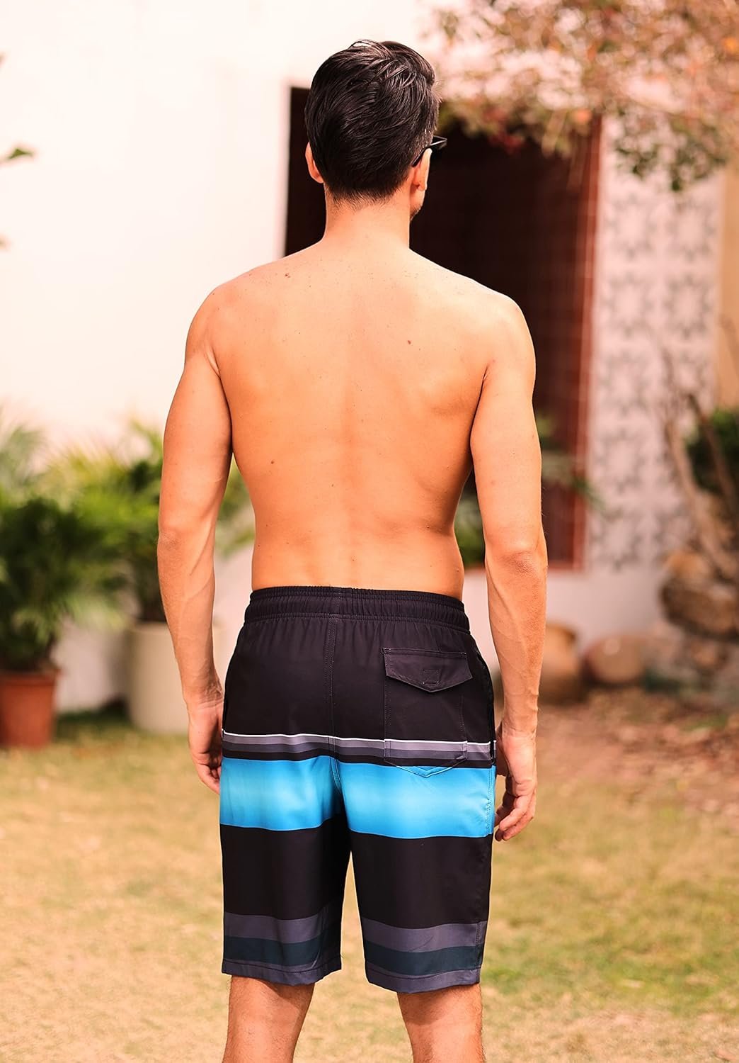 difficort Mens Swim Trunks with Compression Liner Quick Dry Bathing Suits Shorts with Zipper Pockets - Image 5