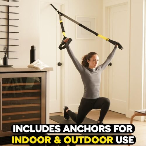 TRX All-in-ONE Suspension Training System: Full Body Workouts for Your Home Gym, Travel, and Outdoors | Includes Indoor & Outdoor Anchors, Workout Guide and Video Downloads - Image 10