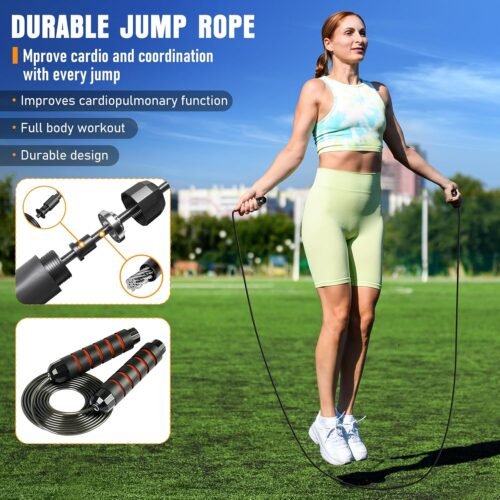 Agility Ladder Speed Training Equipment Set-20ft Agility Ladder,12 Soccer Cones,4 Hurdles, Jump Rope, Running Parachute, Basketball Football Soccer Training Equipment for Kids, Youth, Adults - Image 7