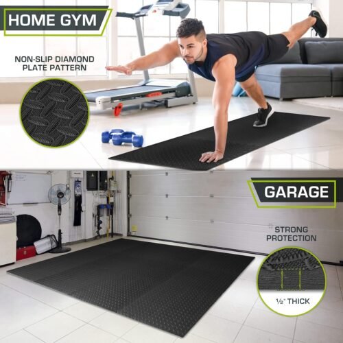 ProsourceFit Puzzle Exercise Mat ½ in, EVA Interlocking Foam Floor Tiles for Home Gym, Mat for Home Workout Equipment - Image 4