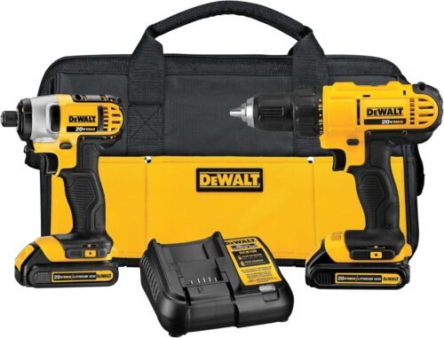 DEWALT 20V MAX Cordless Drill and Impact Driver, Power Tool Combo Kit with 2 Batteries and Charger (DCK240C2) - Image 2