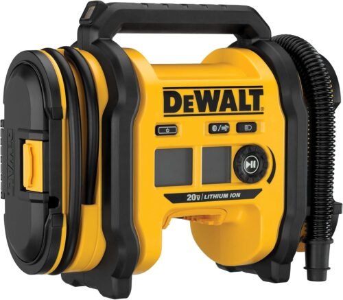 DEWALT Tire Inflator Portable Air Compressor 20V MAX, Air Pump with Automatic Shut Off, LED Light, Tool Only (DCC020IB) - Image 2