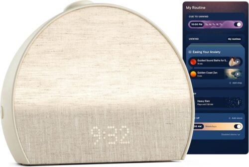 Hatch Restore 3 Sunrise Alarm Clock, Sound Machine, Smart Light (Putty) - White Noise, Screen-Free Sleep Routine - Image 2