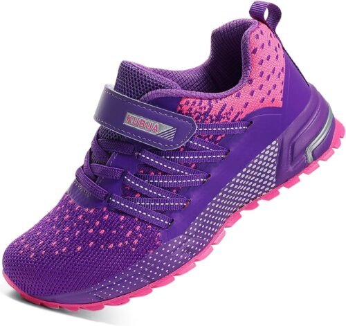 KUBUA Kids Sneakers for Boys Girls Running Tennis Shoes Lightweight Breathable Sport Athletic - Image 2