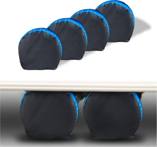 MORNYRAY Tire Covers 4 Pack,Waterproof Anti-UV Snow Sun Rain Tire Covers for RV,Truck, SUV, Trailer, Camper. - Image 2