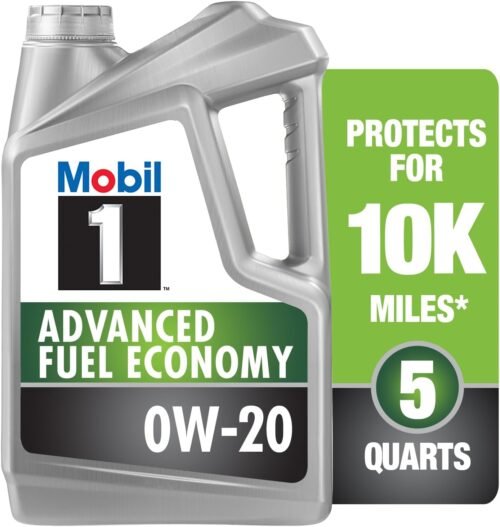 Mobil 1 Advanced Fuel Economy Full Synthetic Motor Oil 0W-20, 5 Quart - Image 2