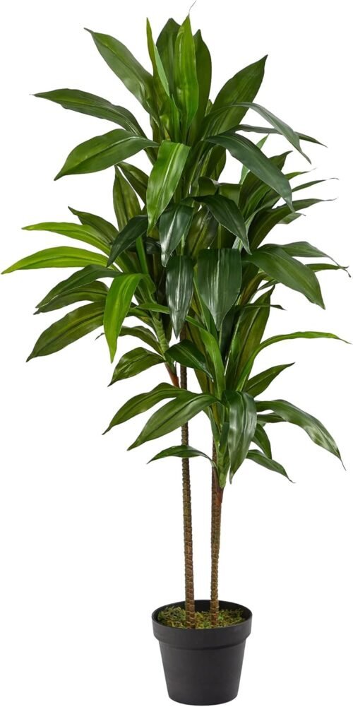 Nearly Natural 48in Dracaena Silk Plant (Real Touch) Green - Image 2