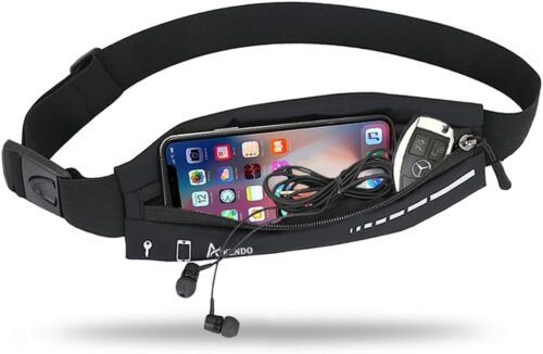 Slim Running Belt for Women Men,Runners Fanny Pack Phone Holder,Running Pouch Waist bag for Workout Jogging,Money Belt Running Gear Accessories - Image 2