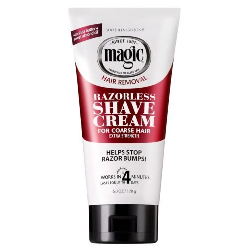 SoftSheen-Carson Magic Razorless Shaving Cream, Depilatory Hair Removal Cream for Body Hair, Extra Strength, Works in 4 Minutes for, 6 oz - Image 2