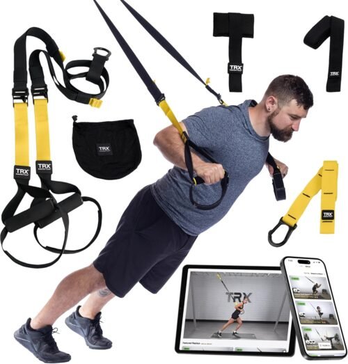 TRX All-in-ONE Suspension Training System: Full Body Workouts for Your Home Gym, Travel, and Outdoors | Includes Indoor & Outdoor Anchors, Workout Guide and Video Downloads - Image 2