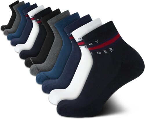 Tommy Hilfiger Men's Socks - Cushion Quarter Cut Ankle Socks (12 Pack) - Image 2