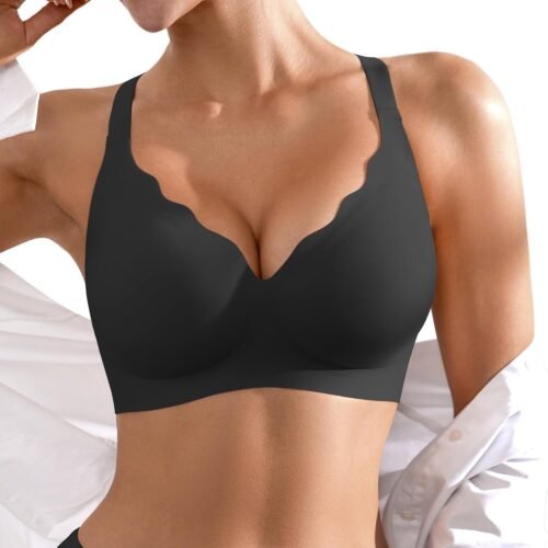 Wireless Seamless Jelly Bra for Women with Support - No Underwire Full Coverage Push Up Bras for Women - Image 2