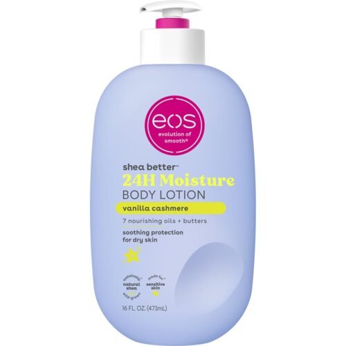 eos Shea Better Body Lotion Vanilla Cashmere, 24-Hour Moisture Skin Care, Lightweight & Non-Greasy, Natural Shea, Vegan, Vanilla Body Lotion, 16 fl oz - Image 2