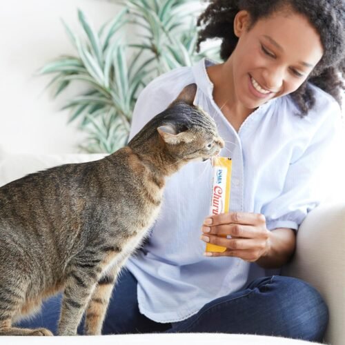INABA Churu Cat Treats, Grain-Free, Lickable, Squeezable Creamy Purée Cat Treat/Topper with Vitamin E & Taurine, 0.5 Ounces Each Tube, 50 Tubes, Chicken Variety - Image 10