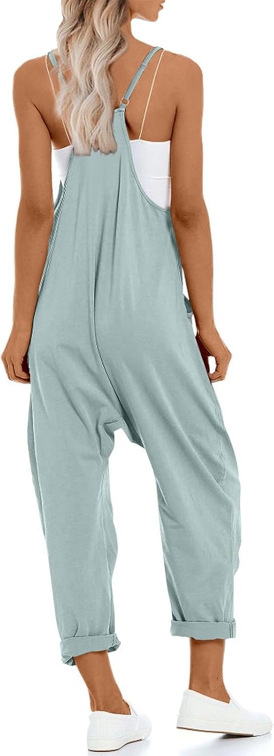 One Piece Jumpsuits for Women Casual Sleeveless Spaghetti Strap Rompers Summer Overalls Beach Vacation Outfits 2025 - Image 3