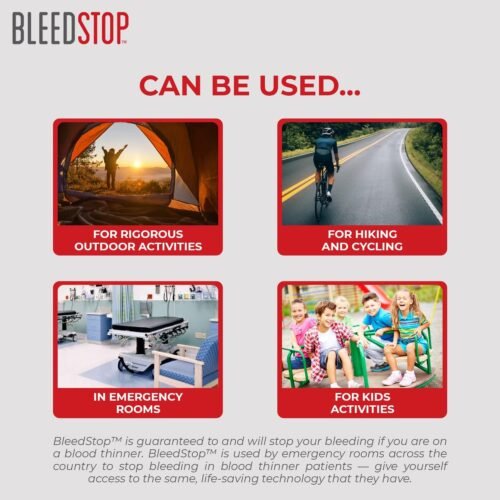 BleedStop™ First Aid Powder for Blood Clotting, Trauma Kit, Blood Thinner Patients, Camping Safety, and Survival Equipment for Moderate to Severe Bleeding Wounds or Nosebleeds - 4 (15g) Pouches - Image 7