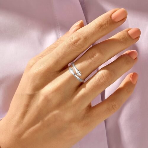 Yesteel S925 Sterling Silver Hug Ring for Women Teen Girls, Adjustable Ring Jewelry Mothers Day Birthday Gifts for Daughters Mom Sister Wife Friends Grandma - Image 6