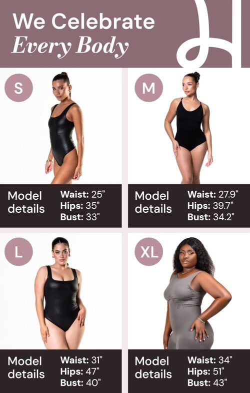Snatched Women's Shapewear Bodysuit Tummy Control Body Shaper - Seamless Sculpting Waist Body Suit - Image 7