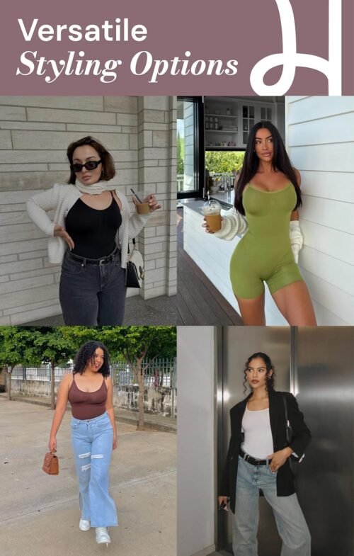 Snatched Women's Shapewear Bodysuit Tummy Control Body Shaper - Seamless Sculpting Waist Body Suit - Image 8