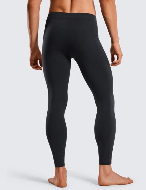 CRZ YOGA Butterluxe Mens Leggings with Pockets 27" Buttery Soft Yoga Pants Workout Running Tights - Image 3