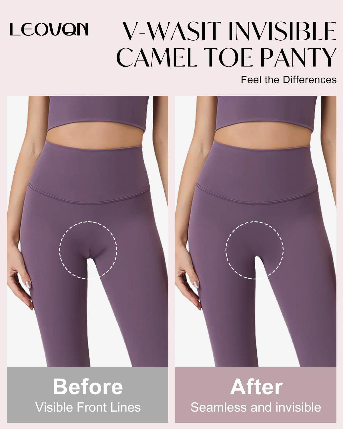 Seamless Concealer Underwear V Waisted Invisible Proof Bikini Panties No Show Briefs for Women - Image 3