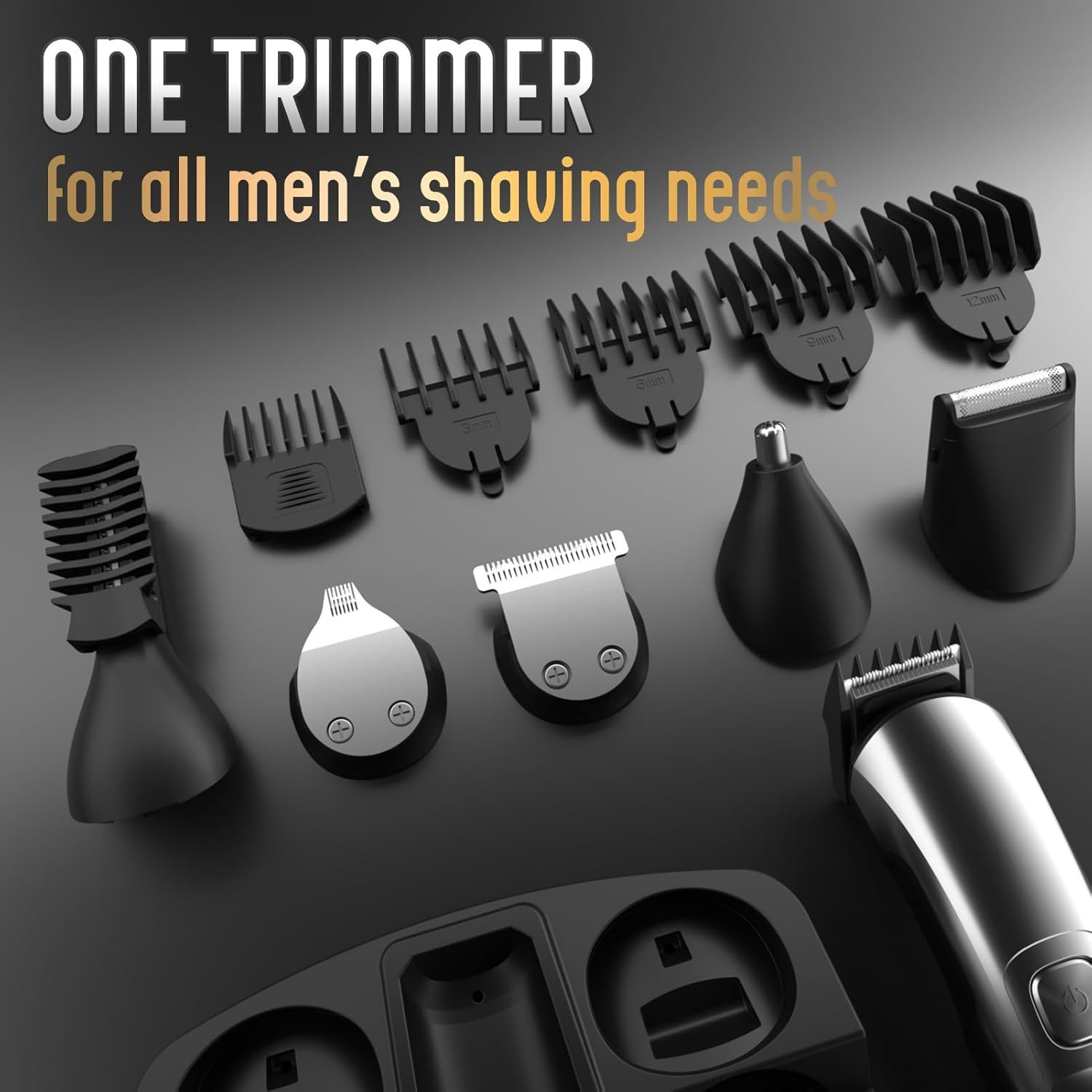 Ufree Beard Trimmer for Men, Waterproof Electric Razor for Nose, Body, Face & Mustache, Cordless Hair Clippers Shavers Grooming Kit, Gifts for Men Husband Father - Image 5