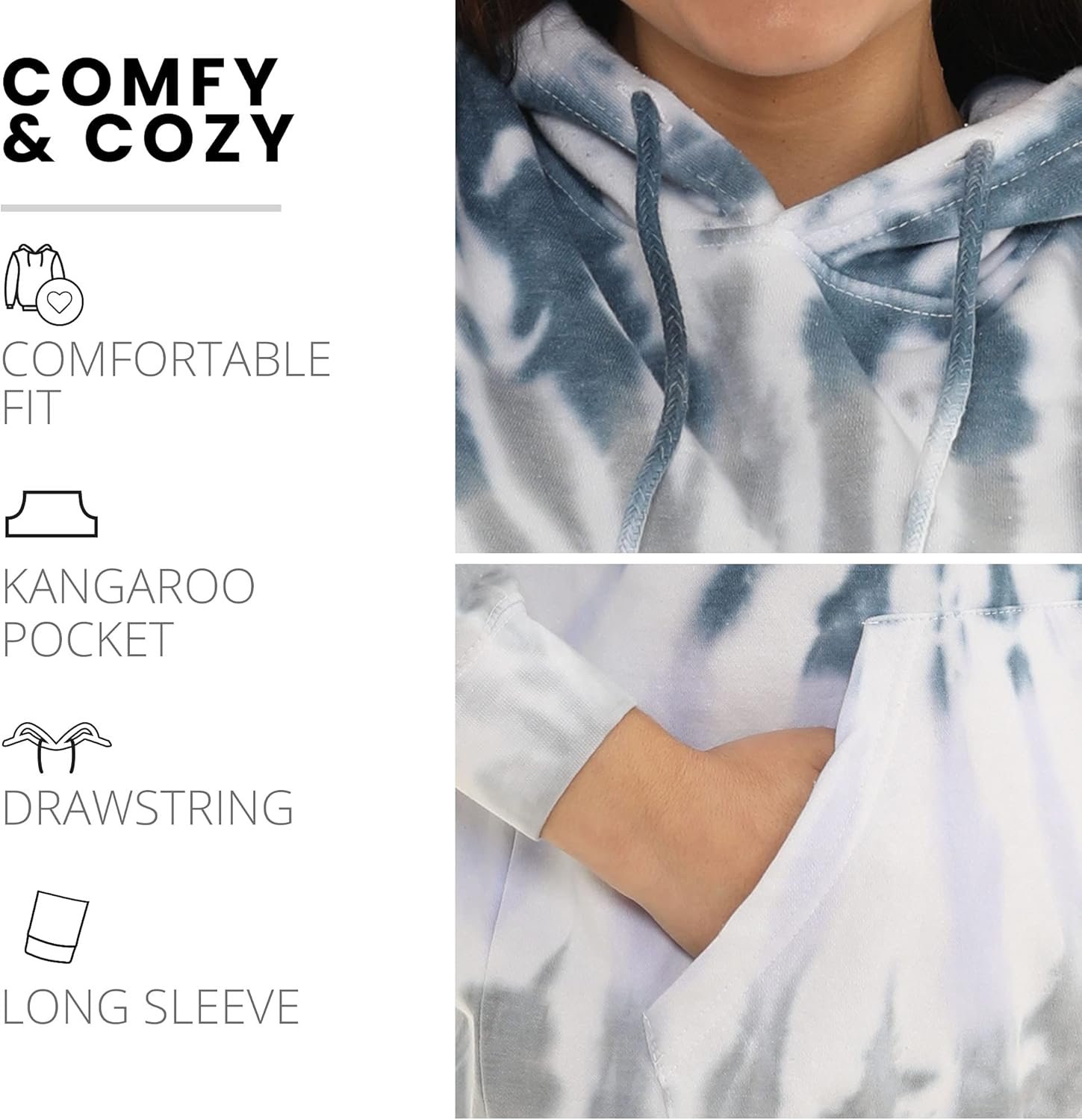 Pure Essence Tie Dye Sweatpants, Long Sleeve T-Shirts, Hoodies, and Crew Neck Sweatshirts (Sizes S, M, L, XL). - Image 4