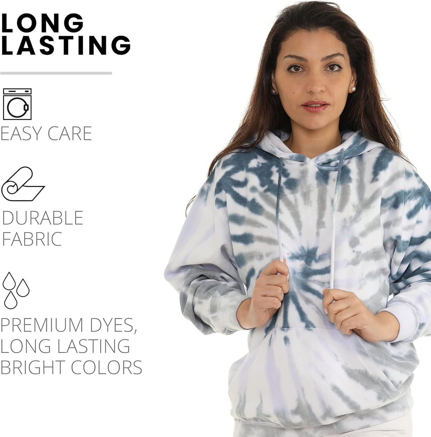 Pure Essence Tie Dye Sweatpants, Long Sleeve T-Shirts, Hoodies, and Crew Neck Sweatshirts (Sizes S, M, L, XL). - Image 7