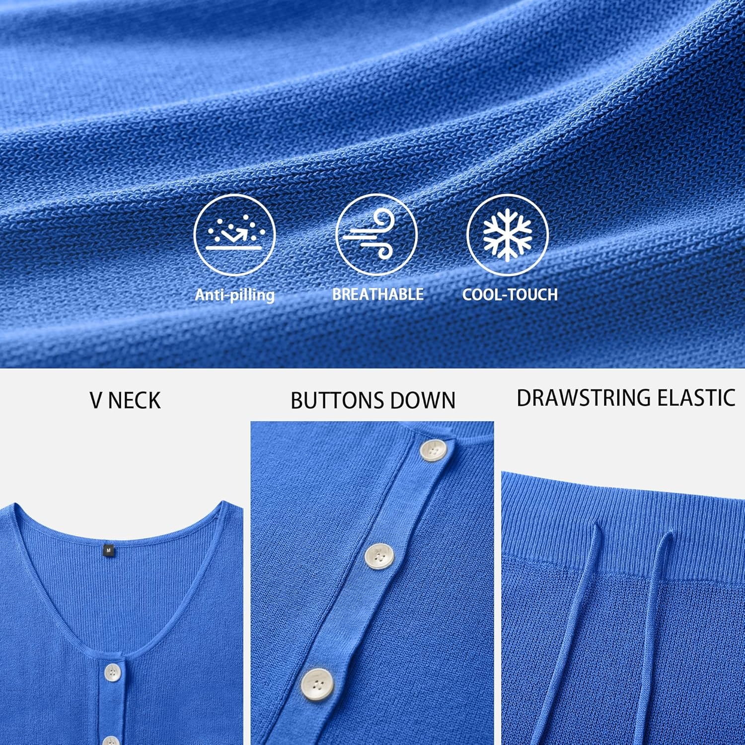 Arach&Cloz Women's Lightweight 2 Piece Sets Summer Vacation Button Top and Maxi Skirt Outfits 2025 - Image 8