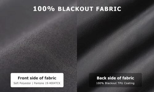 LazBlinds 100% Blackout Roller Shades, No Tools No Drill Cordless Blinds for Windows, Thermal Insulated UV Protection Privacy Window Shades for Bedroom (36''W x 72''H, Black) - Image 3