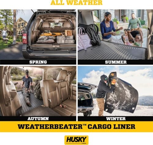 Husky Liners Weatherbeater Cargo Liner | Fits 2013-2021 Lexus LX570/Toyota L& Cruiser w/ 3rd Row | 1-pc Black - 25341 - Image 7
