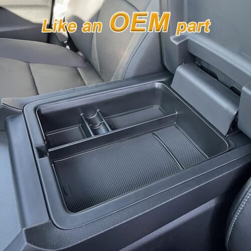 2-Piece Center Console Organizer & Armrest Divider Set for 2023-2025 Honda Pilot, 2024-2026 Passport, 2024-2025 Ridgeline | Custom Fit Durable ABS Plastic Storage Tray - Image 3