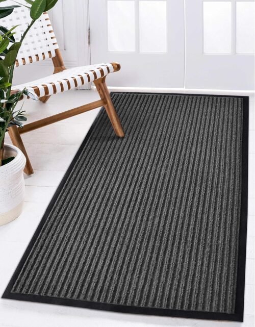 MaxMat® Extra Large Commercial Floor Mat, 3 x 5 Feet Rubber Border Heavy Duty Door Mat, Waterproof, Low-Profile, Easy to Clean, Rubber Entry Mat (Charcoal Grey) - Image 10